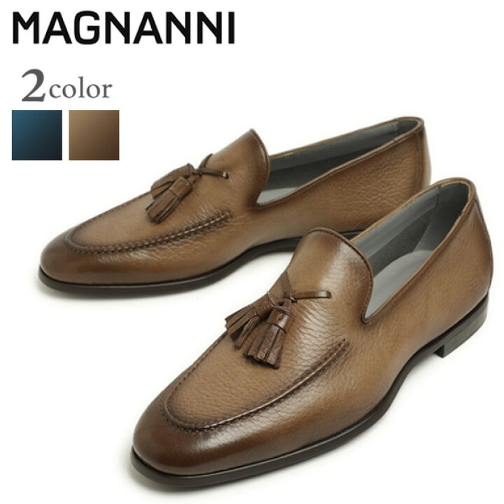 楽天市場】MAGNANNI マグナーニ メンズ シューズ ローファー タッセル  