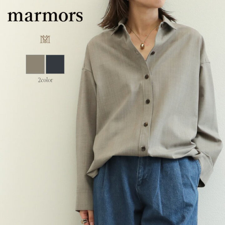 楽天市場】marmors マルモア シャツ レディース ブラウス 長袖 ロング 