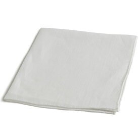 MUNGAI ムンガイ 高級リネンチーフ 正方形 チーフ E7 ホワイト×ホワイト