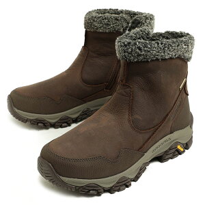 MERRELL メレル レディース スノーブーツ COLDPACK3 THERMO MID ZIP WATERPROOF コールドパック3 サーモ ミッドジップ ウォータープルーフ ソーラーコア ハイカット ジップアップ J037396 BLACK ブラック J03739