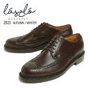 【返品不可】Laszlo BUDAPEST ラズロ ブダペスト シューズ ウイングチップ ダービー フルブローグ カーフ アニリン VIENNA 50630 1874 MORO ダークブラウン