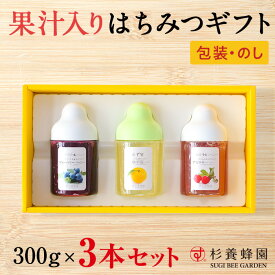 果汁入りはちみつ 300g × 3本セット | はちみつ 蜂蜜 ギフト ボトル プチギフト グルメ グルメギフト 取り寄せ 内祝い 熊本 お土産 熊本土産 お取り寄せグルメ ご当地グルメ お歳暮 敬老の日 プレゼント フルーツソース おじいちゃん 女の子