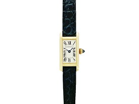 【中古】カルティエ CARTIER タンクアロンジェ W1501756 18Kゴールド クォーツ レディース 腕時計 仕上げ・電池交換済