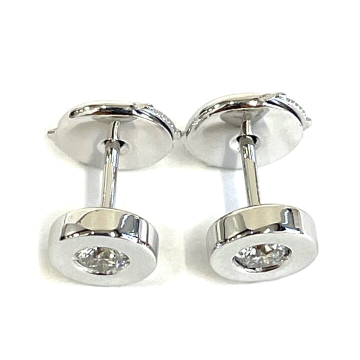 楽天市場】【中古】ブルガリ BVLGARI ダイヤ ピアス K18WG ダイヤ1P×2  