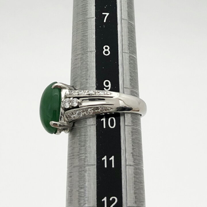 楽天市場】【中古】Pt900 ヒスイ ファッションリング 指輪 H3.08ct D0 