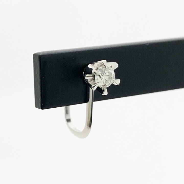 楽天市場】【中古】Pt850 ダイヤ イヤリング D0.10ct×2 レディース 