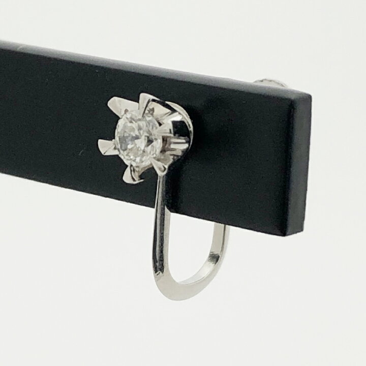 楽天市場】【中古】Pt850 ダイヤ イヤリング D0.10ct×2 レディース 