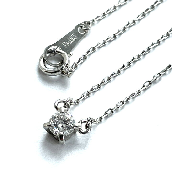 楽天市場】【中古】Pt850 ダイヤ プチ ネックレス D 0.24ct レディース 
