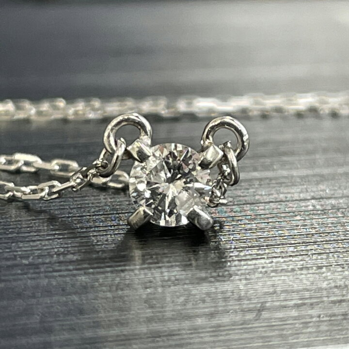 楽天市場】【中古】Pt850 ダイヤ プチ ネックレス D 0.24ct レディース 