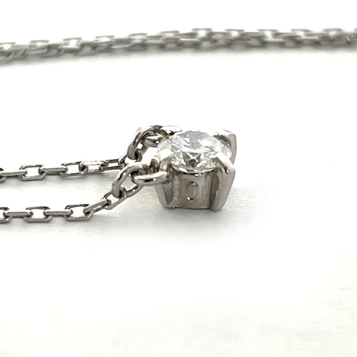 楽天市場】【中古】Pt850 ダイヤ プチ ネックレス D 0.24ct レディース 