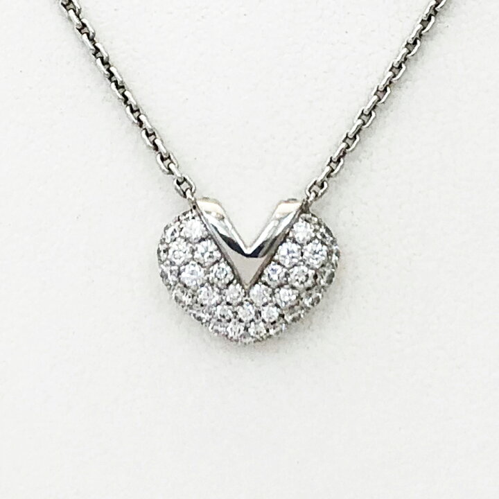 楽天市場】【中古】ルイヴィトン LOUIS VUITTON Vハート ダイヤ K18WG 