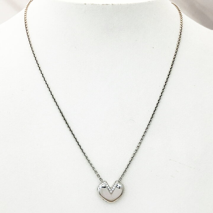 楽天市場】【中古】ルイヴィトン LOUIS VUITTON Vハート ダイヤ K18WG 