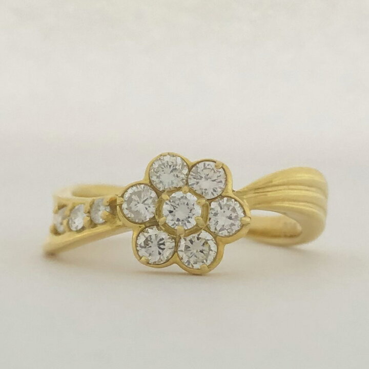 楽天市場】【中古】 K18 ダイヤ ファッションリング 12号 D0.50ct 3.6 