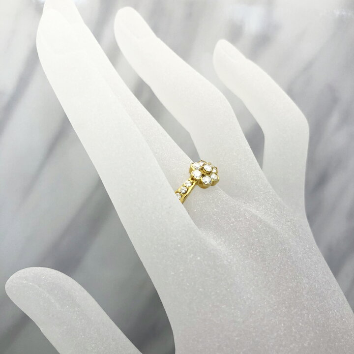 楽天市場】【中古】 K18 ダイヤ ファッションリング 12号 D0.50ct 3.6 