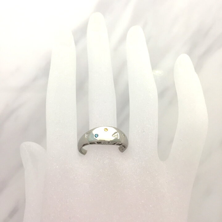 楽天市場】【中古】Pt900 ダイヤ ファッションリング D 0.23ct 17.5号 