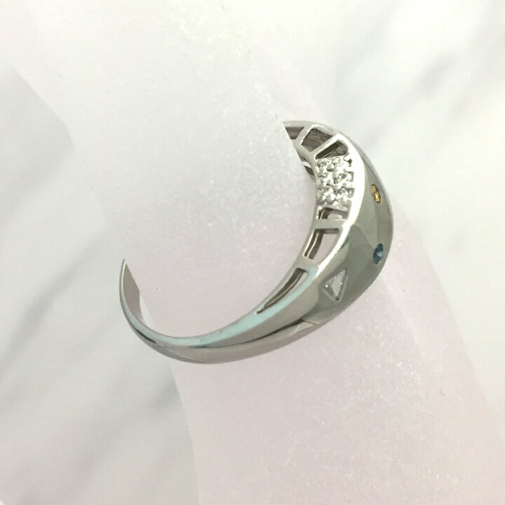 楽天市場】【中古】Pt900 ダイヤ ファッションリング D 0.23ct 17.5号 