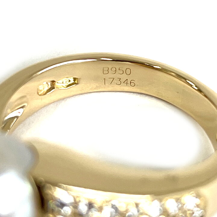 楽天市場】【中古】ブシュロン BOUCHERON K18 パール リング 16号 