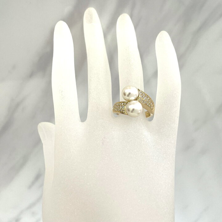 楽天市場】【中古】ブシュロン BOUCHERON K18 パール リング 16号 