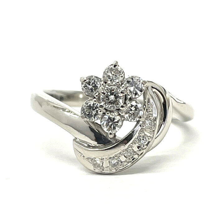 楽天市場】【中古】Pt900 ダイヤ ファッションリング D 0.43ct 13.5号 