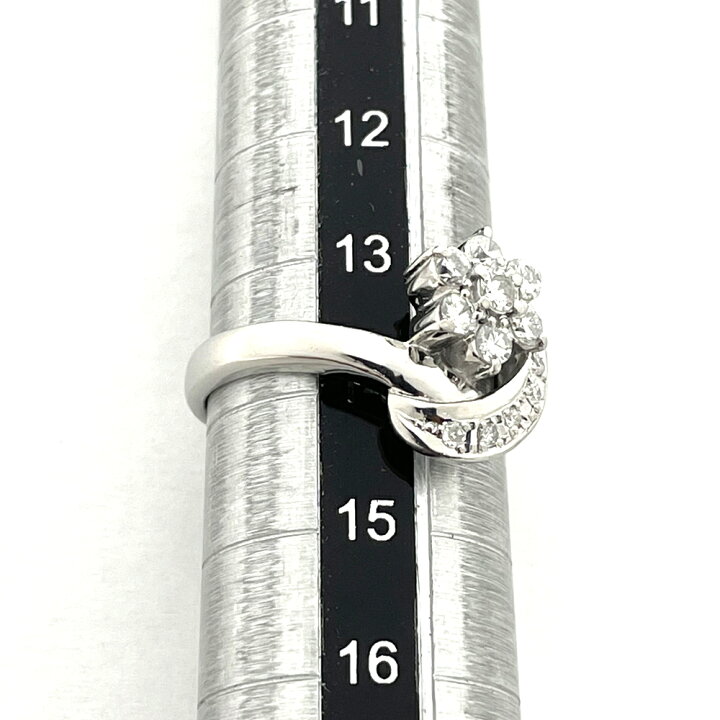 楽天市場】【中古】Pt900 ダイヤ ファッションリング D 0.43ct 13.5号 