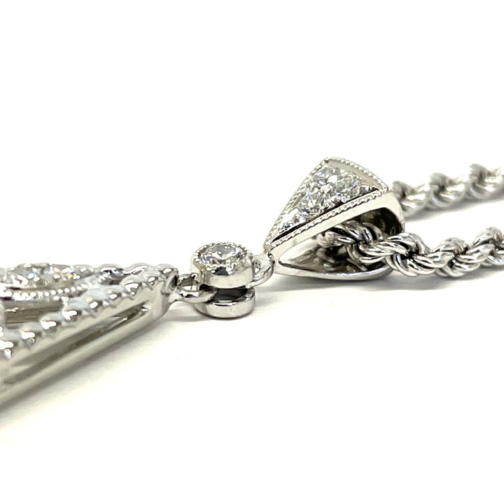 楽天市場】【中古】クイーン QUEEN Pt950 ダイヤ ネックレス D0.85ct 