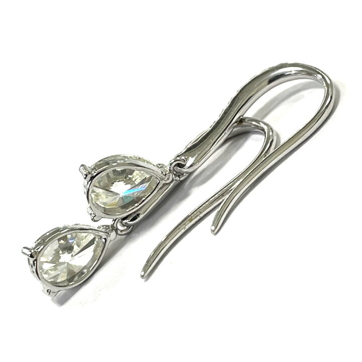 楽天市場】【中古】K18WG/Pt900 ダイヤ ピアス D0.62ct×2 D0.05ct×2  
