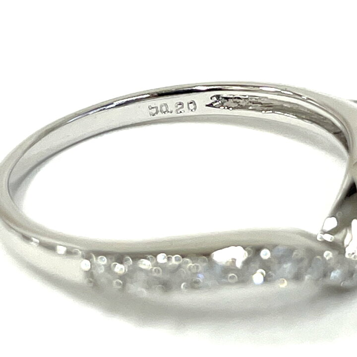 楽天市場】【中古】K18WG ダイヤ リング ホワイトゴールド D0.20ct 10 