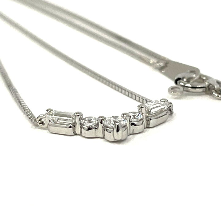 楽天市場】【中古】Pt850／Pt950 ダイヤ ネックレス D 0.32ct : すぎ 