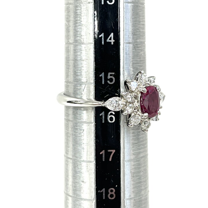 楽天市場】【中古】Pt900 ルビー ダイヤ ファッションリング R0.93ct 