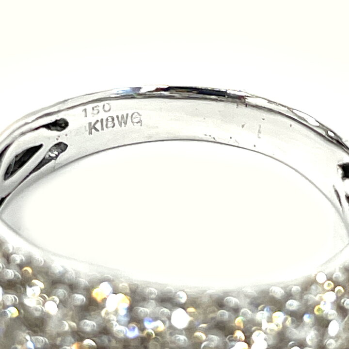 楽天市場】【中古】K18WG ブラウンダイヤ ファッションリング D1.50ct 