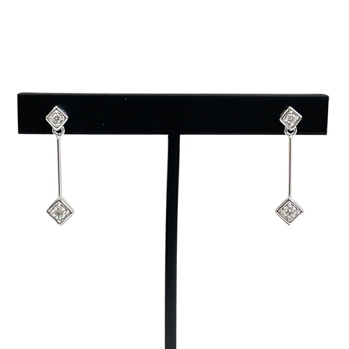 楽天市場】【中古】タサキ TASAKI ダイヤ ピアス D0.06ct×2 2.2g 箱付  