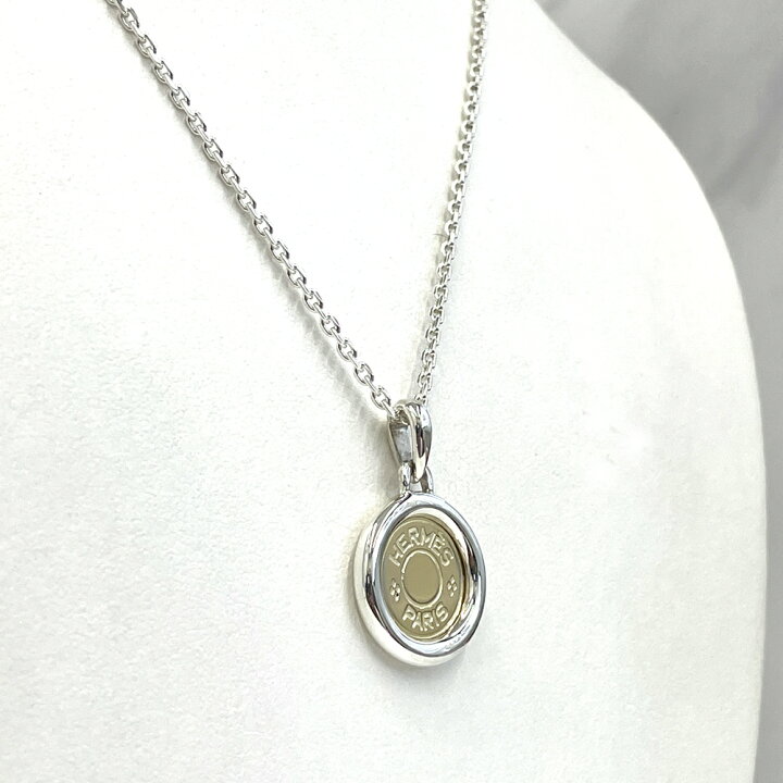 楽天市場】【中古】エルメス HERMES K18／SV925 セリエ ネックレス 箱 