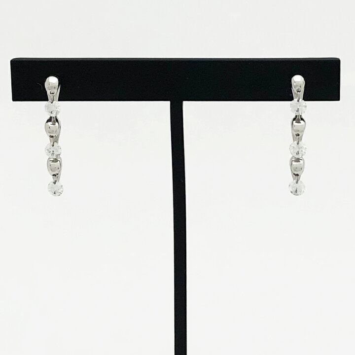 楽天市場】【中古】K18WG ダイヤ ピアス D0.25ct×2 2.2g : すぎ質店 