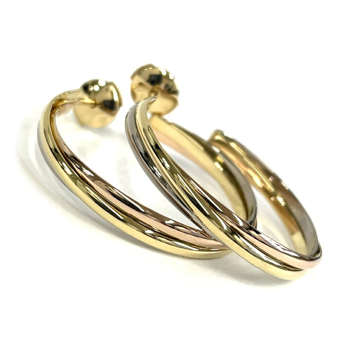 楽天市場】【中古】 カルティエ CARTIER トリニティ ピアス スリー  