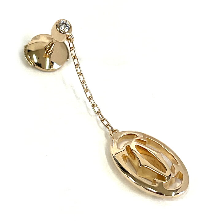 楽天市場】【中古】カルティエ CARTIER ロゴドゥーブルC ダイヤ ピアス 