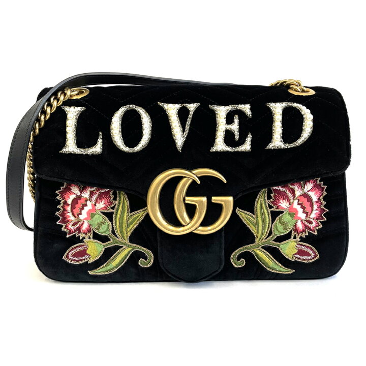 楽天市場】【中古】グッチ GUCCI GGマーモント LOVED ベルベット  