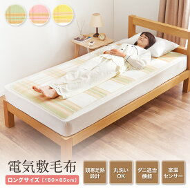 【セット買いがお得】2年保証付き　電気敷毛布　日本製　送料無料　タイマー　洗える　ダニ退治　電気毛布　電気敷き毛布　電気しき毛布　頭寒足熱　省エネ　椙山紡織