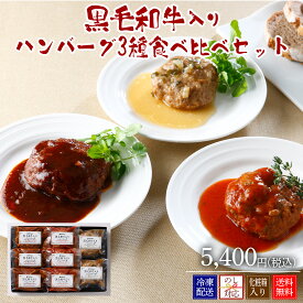 スギモト 黒毛和牛入りハンバーグ3種食べ比べ【W3HB50-RTF】【冷凍配送】 大切な方への贈り物に 創業明治33年 老舗お肉の専門店スギモトのご馳走ギフト【送料無料】内祝い お中元 結婚祝い お取り寄せグルメ 冬ギフト 卒業祝い 就職祝い お家でご馳走 お祝い返し 出産祝い
