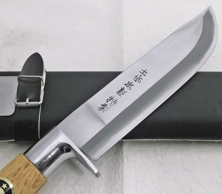 楽天市場】剣ナタ 土佐忠親 剣鉈 青鋼割り込み 195 両刃【送料