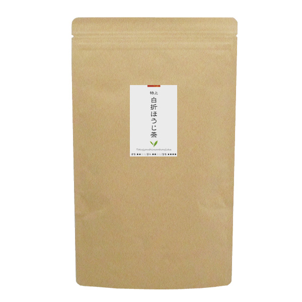 驚きの値段 特売 特上白折ほうじ茶80ｇ 九州福岡県産茶葉100％使用 ゆうパケット便２袋まで