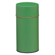 【茶筒・茶葉ストッカー保存缶】【クレープ 緑 400g(φ88mm×H195mm)】【無地】 【内容量400g用 】【印刷…