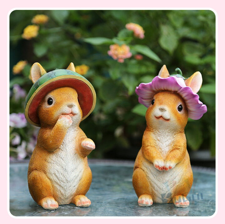 楽天市場 ガーデンオブジェ 雑貨 ガーデニング 置物 かわいい ラビット インテリア うさぎ オーナメント おしゃれ ガーデン 動物 園芸 北欧 オブジェ 兎 ガーデニング 小物 庭飾り 置き物 ウサギ 飾り 癒し 可愛い 母の日 引っ越し お祝い プレゼント 3個セット Sugoi