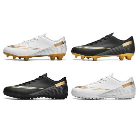 サッカー トレーニングシューズ メンズ サッカーシューズ ジュニア サッカースパイク 白 黒 フットサルシューズ 室内 トレーニングシューズ プロサッカーシューズ スパイク サッカー 幅広 軽量 TF/HG 22.5cm-28.5cm