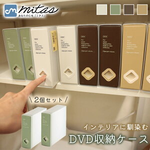 【mitas公式】 DVD収納ケース 2個セット ファイルボックス メディア整理 省スペース 不織布 クリア 防塵 キズ防止 軽量 耐久設計 自立収納 引き出しやすい インデックス管理 分類管理 見せる収
