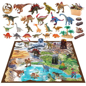 恐竜 おもちゃ 子ども 40点セット 恐竜公園 恐竜フィギュア ダイナソーモデル 恐竜 3歳 4歳 5歳 6歳 おままごと室内ゲーム 恐竜の世界セ