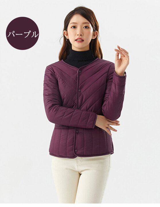 楽天市場】中綿ジャケット 裏ボア インナーコート レディース 婦人服 