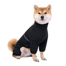 【期間限定★100円OFFクーポン】 犬用 レインコート 犬服 中型犬 大型犬 ジャケット ドッグウェア 夜間反射 軽量 通気性 合羽 着せやすい リード穴付き カバーオール 梅雨対策 撥水 防水 防雪 防風 可愛い お洒落 お散歩 お出かけ服 柴犬 ラブラドール