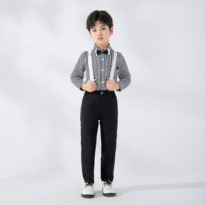 楽天市場】スーツ 男の子 フォーマルスーツ ストライプ柄 90-150cm 