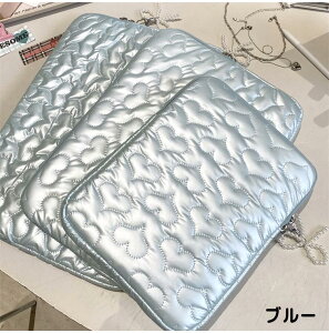 パソコンケース タブレットケース インナーバッグ 11インチ 13インチ 15インチ リボン飾り クッション ポーチ 持ち運び 韓国風 学生 可愛い ランドセル タブレット 可愛い かわいい 衝撃吸収