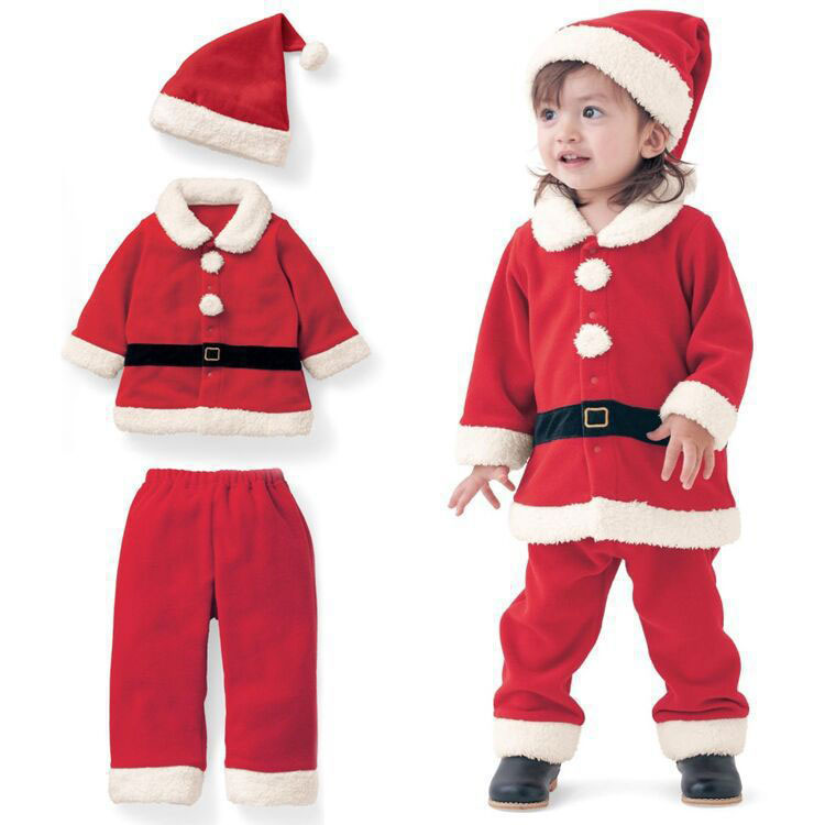 サンタクロース 衣装 子供用 100cm サンタコスプレ キッズ クリスマス